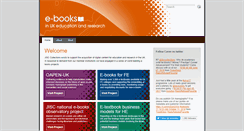 Desktop Screenshot of jiscebooks.org